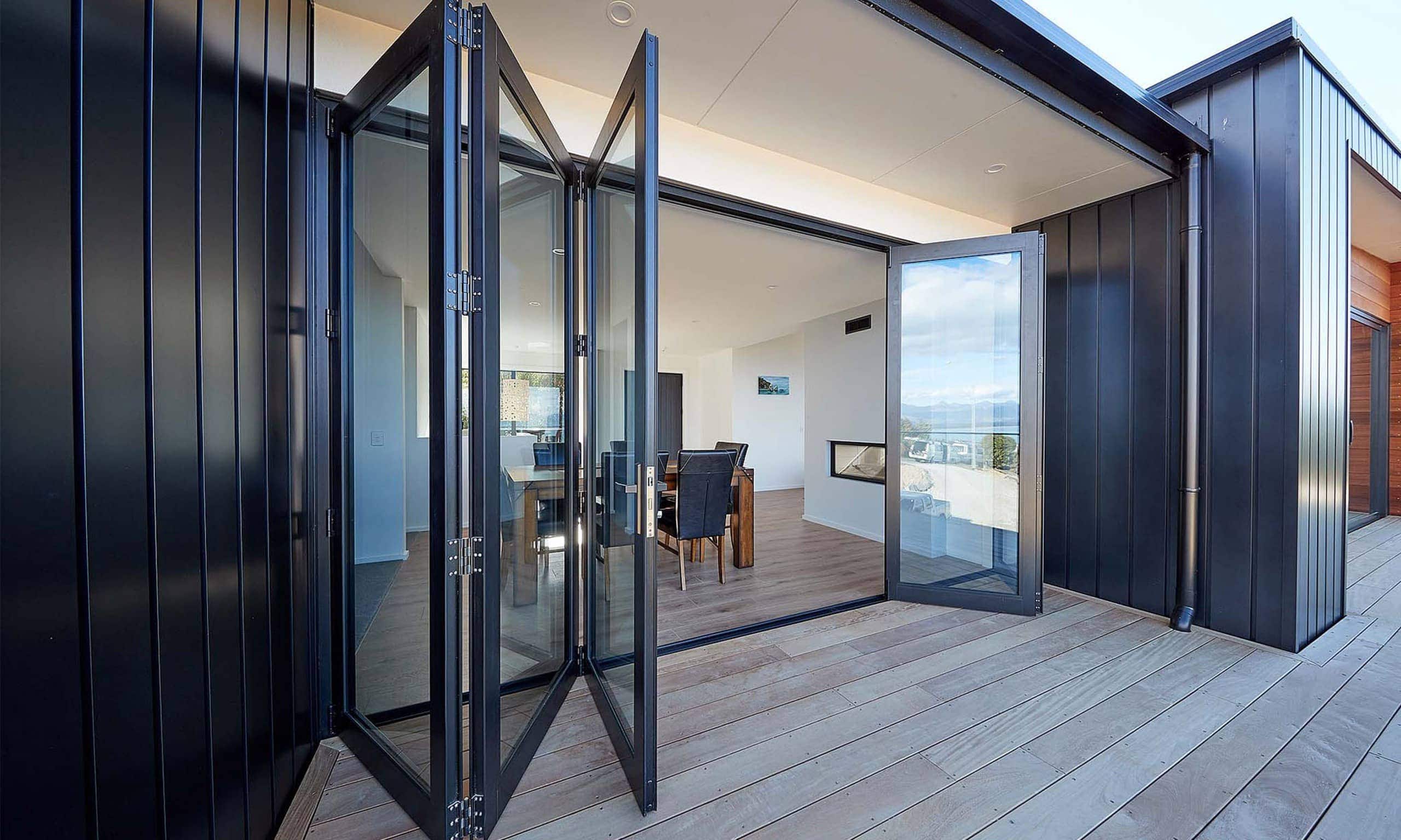 open bi-fold doors